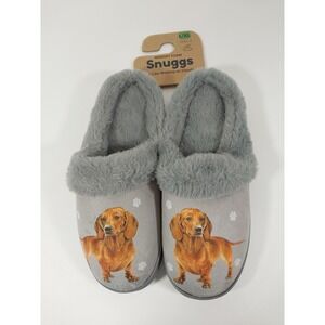 Snuggs Dauchshund Slippers Sz L/XL NEW 8.5-11 women's